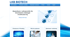 Desktop Screenshot of lkb-biotech.pl