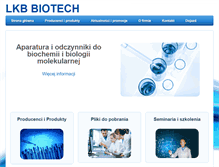 Tablet Screenshot of lkb-biotech.pl